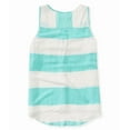 thumbnail image 2 of Aeropostale Womens Striped Tank Top, Green, Juniors, X-Small, 2 of 2