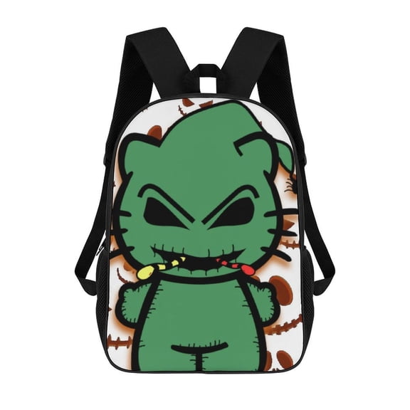 Oogie Boogie Backpack Large Capacity 17 Inch Laptop Bag Lightweight Daypack Bookbag for School College Travel Hiking Work