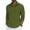 #322-Army Green, variant on Men's Casual Button Down Notched Lapel Three-Quarter Sleeve Shirt for Vacation Resort Style