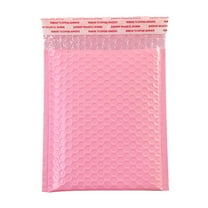 Pompotops Large Storage Bags, 50Pcs Bubble Mailers Padded Envelopes Lined Poly Mailer Self Seal Pink, Pink