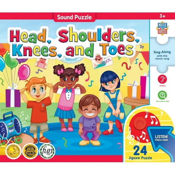 MasterPieces 24 Piece Sing-A-Long Puzzle - Head, Shoulders, Knees & Toes