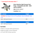 thumbnail image 2 of Direct Injection High Pressure Fuel Pump - Compatible with 2005 - 2009 Audi A4 Quattro 2006 2007 2008, 2 of 2