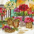 thumbnail image 4 of Dimensions® Blooms Flower Shop Counted Cross-Stitch Kit, 4 of 6