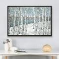 thumbnail image 3 of wall26 Framed Canvas Print Wall Art White Birch Tree Forest in Winter Landscape Nature Plants Digital Art Realism Rustic Landscape Colorful Cool for Living Room, Bedroom, Office - 24"x36" B, 3 of 5