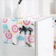 thumbnail image 2 of Refrigerator Dust Cover, Waterproof Transparent Freezer Top Protector With Side Storage Pockets Kitchen Appliance Hanging Bag Home Decoration Guard 21.3x51.2 in, 2 of 9