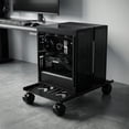 thumbnail image 5 of PC Stand, Ventilated Metal Computer Tower Tray with Lockable Rolling Casters, Heat Dissipation Mobile CPU Chassis Holder for Home Office Gaming Desktop Under Desk Storage, 5 of 8