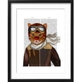 thumbnail image 2 of Art.com Flying Cat Art Print by Fab Funky, Black Frame Wall Art, 17" x 21", 2 of 5