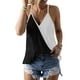 thumbnail image 2 of Gibobby Mujeres Verano Cuello en V Boho Estampado floral Camisetas sin mangas Casual Camisas sin mangas Camis(Negro,G), 2 of 5