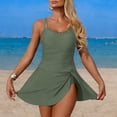 thumbnail image 7 of larppty Womens One Piece Swimsuit Tummy Control Bathing Suit Scalloped Modest 2026 Swim Dress (AG, XL), 7 of 7