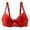 39-Red, variant on YWDJ Lounge Bras for Women Plus Size Closure in Back Bras No Underwire Sleep Bras Adjustable Straps Half Cup Push up Wrap Comfy Bras Padded Plus Size Lace Bras Lounge Bras Clothes Blue M