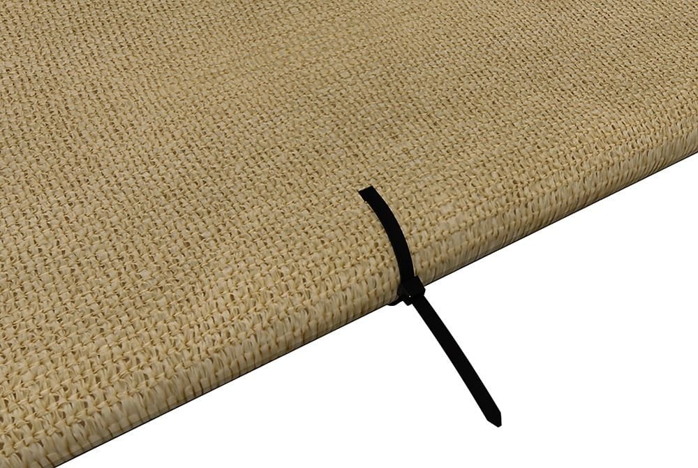 ShelterLogic 25661 Black Plastic Shade Cloth Plastic Snap Grommets