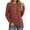 Red rust, variant on OALUXE Long Sleeve Shirts for Women Dressy Casual Tunic Tops Crewneck Front Twist Blouses