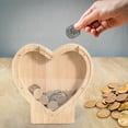 thumbnail image 7 of JoyMoreHome Valentine Day Wooden Heart Shape Deposit Box with Clear Window, Durable Decorative Deposit Box, Gift for Friends and Families, 7 of 7