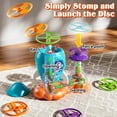 thumbnail image 4 of Zacro Outdoor Toys for Kids, Rocket Launcher Toys Flying Disc Games with 1 Rocket Launcher, 12 Flying Discs and 2 Nets, Outside Chasing Catching Game Toys Gift for Boys Girls Age 3+, 4 of 8