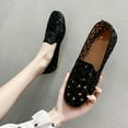 thumbnail image 5 of Sngxgn Women s Flats Breathable Comfort Slip-on Light Weight Walking Shoes(Black,42), 5 of 6