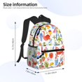 thumbnail image 2 of Pofeuu Hello Summer2 Print Laptop Backpack Travel Canvas Backpack for School Lightweight and Comfortable Backpack College Backpack Schoolbag, 2 of 6