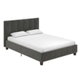 thumbnail image 3 of Desert Fields Rose Tufted Upholstered Platform Bed Frame, Queen, Gray Velvet, 3 of 18
