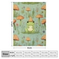 thumbnail image 4 of ARISTURING Frog Mushroom Cute Throw Blankets Soft Warm for Sofa Bed Couch Decor Gift, 4 of 6