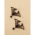 thumbnail image 1 of Pendientes negros retro de 2 piezas, pendientes de moda de murciélago extraño (negro) brillar Electrónica, 1 of 5