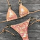 thumbnail image 3 of Bikini unicolor, bañador Sexy con cuello Halter, traje de baño para mujer, conjunto de Bikini con lentejuelas ostentosas, ropa de playa, Monokini con purpurina, 3 of 5