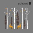 thumbnail image 2 of Pine Tree Birch Tree Deer Birds, 2 of 2
