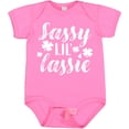 thumbnail image 3 of Inktastic Saint Patrick's Day Sassy Lil' Lassie with Shamrocks Boys or Girls Baby Bodysuit, 3 of 5