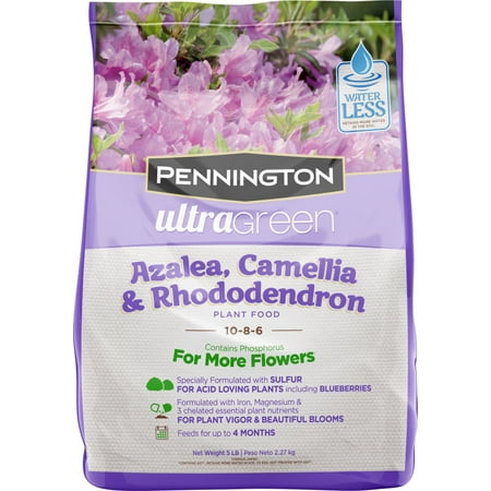 Pennington Ultra Green Azalea, Camellia & Rhododendron 10-8-6 Plant Food, 5 (Best Plant Food For Rhododendrons)