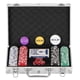 thumbnail image 1 of LUOBAO Juego de Fichas de Póquer para Torneos de Blackjack Texas Holdem con Estuche de Aluminio 2 Barajas de Cartas Distribuidor Ciega Pequeña Ciega Grande Botones y 5 Dados 11,5 Gramos, 1 of 5