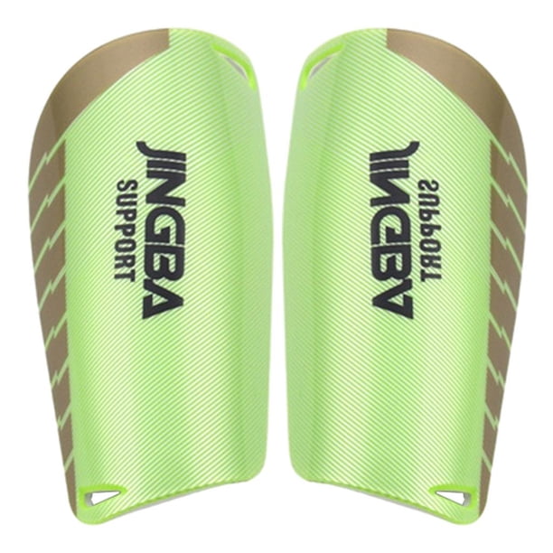 Espinilleras para fútbol, fútbol, espinilleras, protector de pantorrillas, equipo de protección para adultos. Verde M