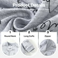 thumbnail image 3 of Actgleam Newborn Baby Girls Boys Romper Long Sleeve Zip-Up Pajamas Bodysuit,3-6Months, 3 of 5