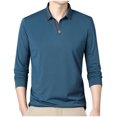thumbnail image 2 of pstuiky Camisas de manga larga de invierno para hombre, Pijama deportivo para hombre, para estar en casa, de color liso, con camiseta deportiva de manga larga y cuello vuelto m, 2 of 9