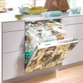thumbnail image 5 of Dailycode Dishwasher Magnet Cover Magnetic Fridge Door Cover Home Kitchen Decor, Cute Bears in Flower Sea, 23"x 26", 5 of 6