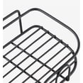 thumbnail image 3 of Happon - Estante de ducha esquinero colgante para baño (1 unidad), cesta de metal, soporte para champú, montaje en pared (negro), 3 of 6
