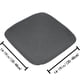 thumbnail image 3 of Funda de asiento de alta elástica cepillada de color sólido - Funda impermeable y resistente a manchas para sillas de comedor, pack de 4, 3 of 5