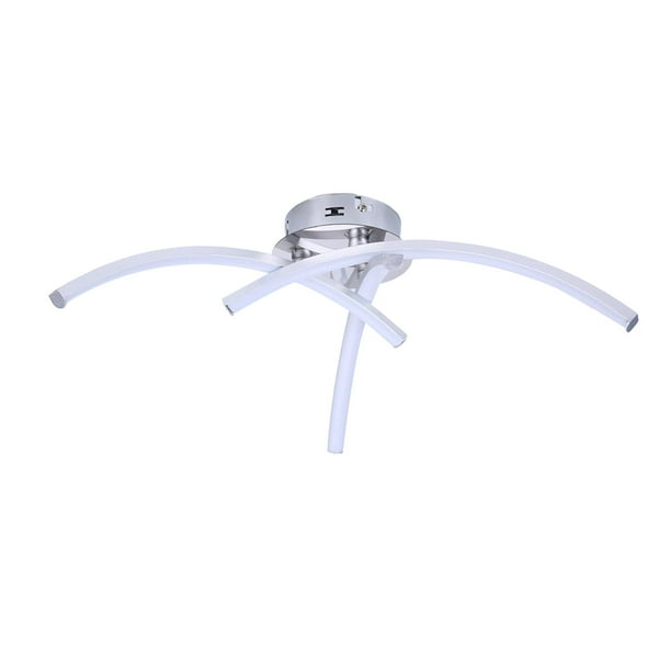Lámpara de techo LED trigémina moderna, lámpara de araña para comedor Blanco frio