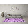 thumbnail image 3 of Ahgly Company Indoor Rectangle Oriental Purple Modern Area Rugs, 8' x 10', 3 of 4