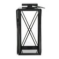 thumbnail image 5 of Elwick 14" Modern Stainless Steel Lantern, Black, 5 of 8