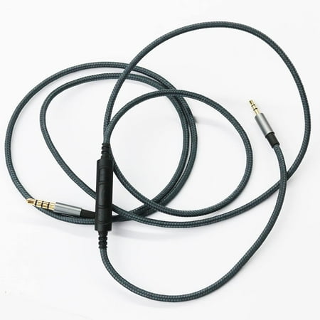 1.5m(4.5ft) 3.5mm-2.5mm Male Replacement Cable with Remote and Mic