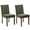 Green, variant on Upholstered Dining Chairs Set of 2,Tufted Parsons Chairs with Wood Legs and Padded Seat, Modern Fabric Side Chairs for Dining Room,Green