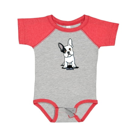 

Inktastic B/W Frenchie (Darks) Gift Baby Boy or Baby Girl Bodysuit