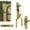 1Pcs Gold#002, variant on Heavy-duty farm gate latch with automatic spring lock - one-hand operation for ranch, outdoor fence & backyard - rust-resistant steel construction - easy installation on wood, metal & pipe gates(1pc)