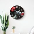 thumbnail image 4 of 16 Inch Wall Clock Battery Operated Silent Clock Decorative for Office, Kitchen, Outdoor, Living Room，Cat Butterfly insect Graceful, 4 of 4