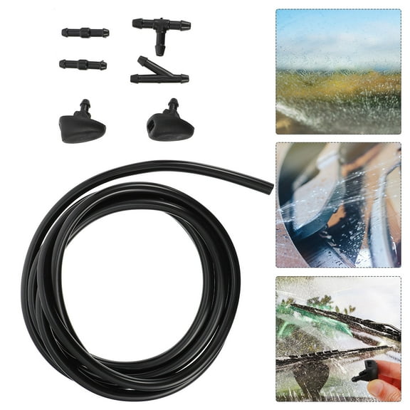 YSNOOWE 2Sets Windshield Washer Nozzles Kit Car Wiper Nozzle 1.57x0.24x0.24in