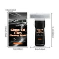 thumbnail image 3 of Glass Oil Film Remover for Car, 3.4oz/100ml Roll-On Glass Compound with Cleaning Board, Removes Oil Film & Smudges, Improve Windshield Clarity for Safe Driving, 3 of 9