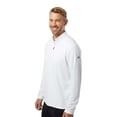 thumbnail image 6 of Adidas Mens Lightweight Quarter-Zip Pullover, L, White, 6 of 6