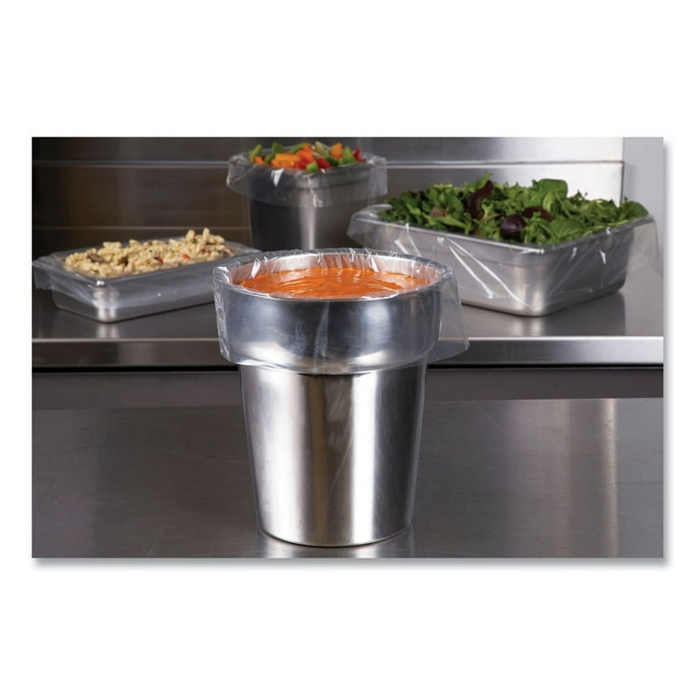 Steam Pan Liners With Twist Ties, For 1/2 Pan Sized Steam Pans, 0.02 mil, 17 Steam Pan Liners With Twist Ties, For 1/2 Pan Sized Steam Pans, 0.02 mil, 17