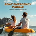 thumbnail image 4 of Kayak Paddle, HDJ 2Pcs Boat Paddles Telescoping Emergency Oar for Boat, 42" Adjustable Anti Slip Aluminum Plastic Canoe Paddles, Black, 4 of 6