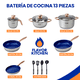 thumbnail image 2 of Flavor Kitchen Batería de Cocina 13 Piezas | Sartenes Antiadherentes y de Acero Inoxidable Quirúrgico | Juego de Ollas y Sartenes | Apto para Inducción, Horno y Lavavajillas | Libre de PFOA y PTFE, 2 of 8