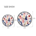 thumbnail image 2 of Acrylic Wall and Table Clock Party Themed Illustrations 11.9in Modern Decor with Golden Hands, 2 of 12