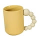 thumbnail image 4 of Taza de cerámica con mango con cuentas mantenga bebidas calientes o frías de 500 ml Taza de café Drinkware para cocina de la oficina de cocina Regalos Amarillo, 4 of 8